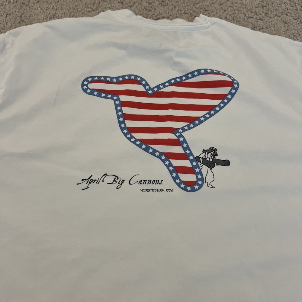 Birddogs Tshirt Men Size Large Short Sleeve Stretch April Big Cannons 1776 Tee